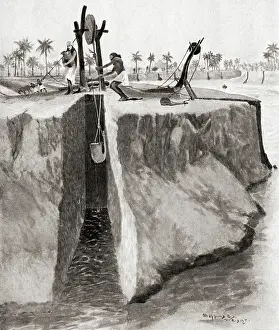 Assyria Prints: The Assyrian method of irrigation