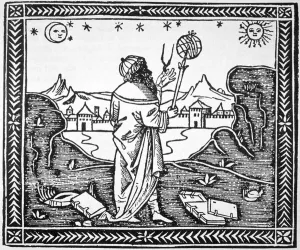 The Astrologer Albumasar (787-885) copy of an illustration from his ' The Astrologer Albumasar (787-885) copy of an illustration from his '