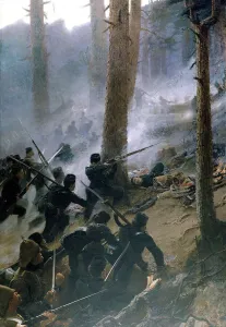 The attack on the Peiwar Kotal by the 5th Gurkha Rifles, Afghanistan, December 1878, c The attack on the Peiwar Kotal by the 5th Gurkha Rifles, Afghanistan, December 1878, c