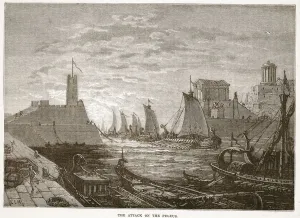 Sparta Prints: The Attack on the Piraeus (litho)