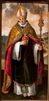 Maarten De Vos Prints: Augustine of Hippo - Saint Augustine (Augustine of Hippo