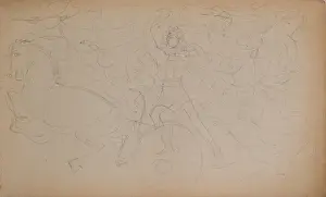 John Duncan Prints: Bacchanalian Fun Exploit (pencil)