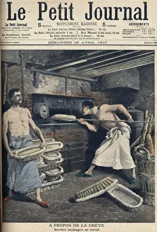 Oven Prints: Baker workers at work: representation of two bakers