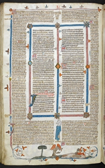 Great Bed Prints: A bas-de-page scene of a devil approaching a bishop, who lies in his bed