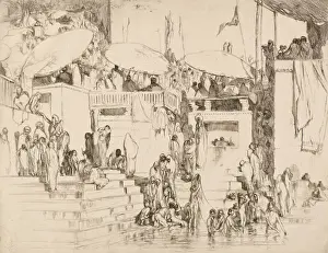 Philip Alexius De Laszlo Prints: The Bathers, 1919 (etching)