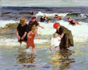 Edward Henry Potthast Prints: Bathers, c.1913 (oil on panel)