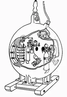 Dive Prints: Bathysphere by W. Beebe, 1934