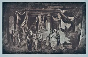 Human Person Prints: Bazaar in the Orient (drawing)
