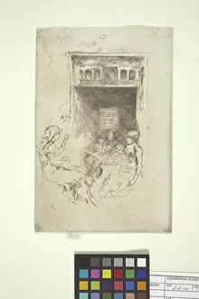 Framed Print : Bead-Stringers (etching) Framed Print : Bead-Stringers (etching)