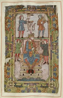 Columbidae Prints: Beginning of the Psalter. David enthroned