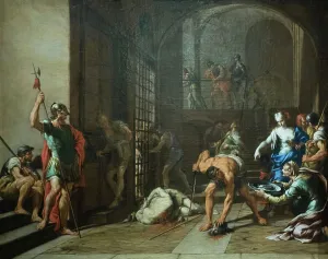 Harris And Ewing Prints: The beheading of saint John the Baptist, 1680s, Nicola Vaccaro (oil on canvas)