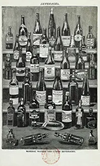 Ingredients Prints: Beverages, assorted wines and spirits
