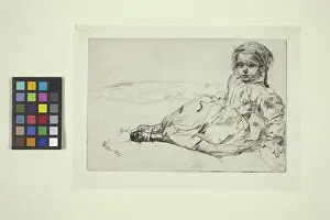 James Abbott McNeill Whistler Prints: Bibi Valentin (etching)