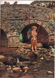 A Blind Child, illustration from The Book of Old English Songs and Ballads, published by Hodder and Stoughton, c A Blind Child, illustration from The Book of Old English Songs and Ballads, published by Hodder and Stoughton, c