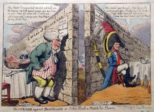 1800s Prints: Blockade Against Blockade