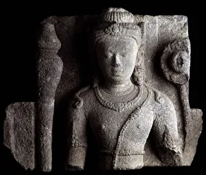 Bodhisattva (savior of the world), Andesite. Central Java circa 9th century. Private collection. Paris Bodhisattva (savior of the world), Andesite. Central Java circa 9th century. Private collection. Paris