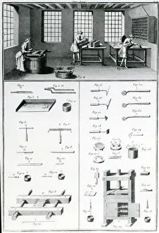 Bookbinder Prints: Bookbinding (engraving)