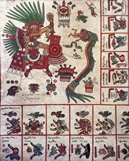 Precolumbian Prints: Borbonic Codex or Borgia Codex