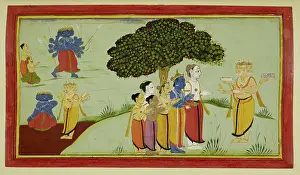 Religious Group Prints: Brahma & the celestials