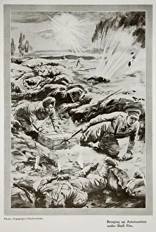 Crate Prints: Bringing up Ammunition under Shell Fire