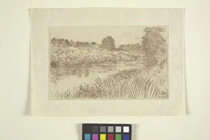 Otto Henry Bacher Prints: On The Bronx, 1900 (etching)