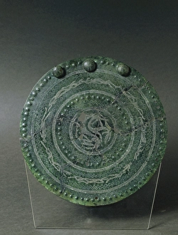 Concentric Prints: Bronze disk