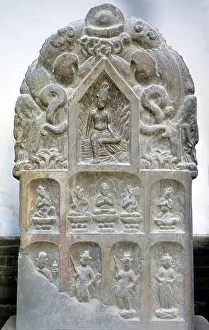Stele Prints: Buddhist stele