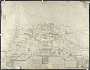 Birda´s Eye View Prints: Buddhist Temple