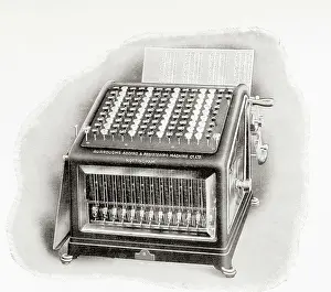 Calculations Prints: Burroughs Adding and Registering Machine