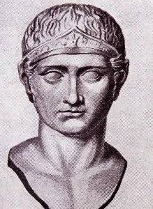 Ancient Roman Prints: Bust of Nero Claudius Drusus