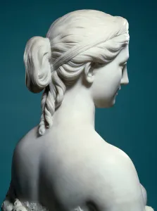 Hiram Powers Prints: A bust of Proserpine (white marble)