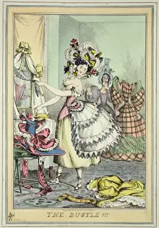 The Bustle, published by Thomas McLean, London (coloured etching)