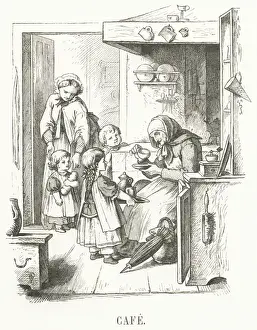 Oskar Pletsch Prints: C: Cafe