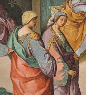 Gian Francesco Bembo Prints: Central Nave, Second North Span, Birth of the Virgin, Boccaccio Boccaccino 1514-15