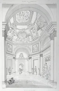 Muse Prints: Central perspective of Hall of Muses