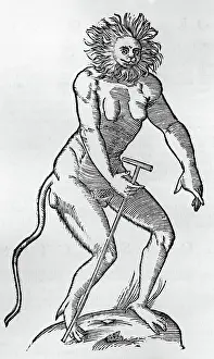 Paleo Anthropology Prints: Cercopithecus of human size and shape (Cercopithecus formae rarae)