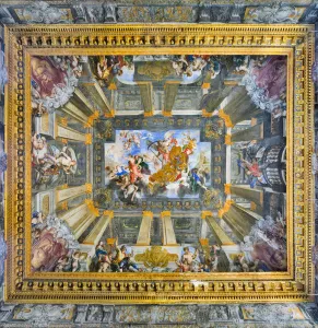 The Chariot of the Time and the four ages of Man, 1657-58 (fresco) The Chariot of the Time and the four ages of Man, 1657-58 (fresco)