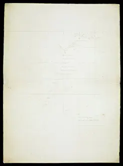 Draughtsman Prints: Chart with notes by Captain James Cook, c.1760-1780 (drawing)