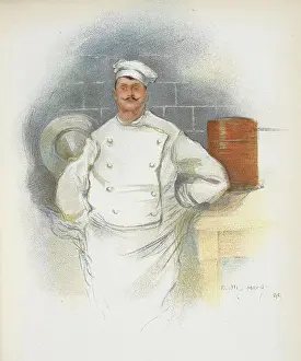 Dudley Hardy Prints: A chef