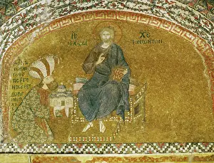 Mosaics Prints: Christ enthroned