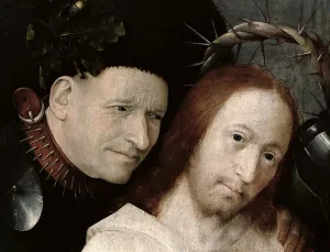 Christ Mocked (The Crowning with Thorns) c.1490-1500 (oil on panel) (detail of 29114) Christ Mocked (The Crowning with Thorns) c.1490-1500 (oil on panel) (detail of 29114)