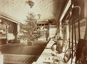 Art And Craft Work Prints: Christmas tree at Sandringham, c.1905