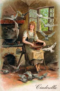 Cinderella in Rags, 1909 (chromolithograph) Cinderella in Rags, 1909 (chromolithograph)