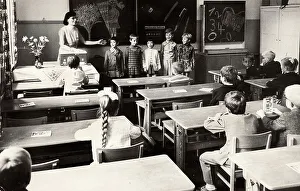 A classroom of the elementary school