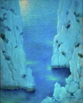 Lucien Levy-Dhurmer Prints: The Cliff