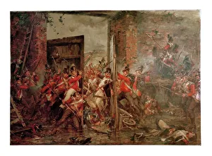 closing gates hougoumont 1903 oil canvas