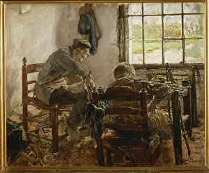 Max Liebermann Prints: Cobbler's Workshop (panting)