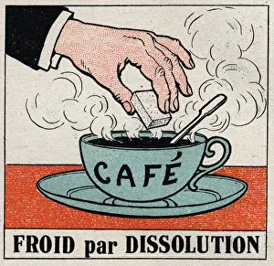 Cup Of Coffee Prints: The cold industry: cold by dissolution. Putting a sugar in a cup of hot coffee makes