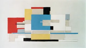 Theo Van Doesburg Prints: Colour study for architecture