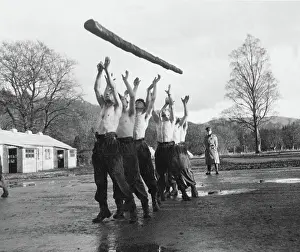 Grey Prints: Commandos doing log Physical Training